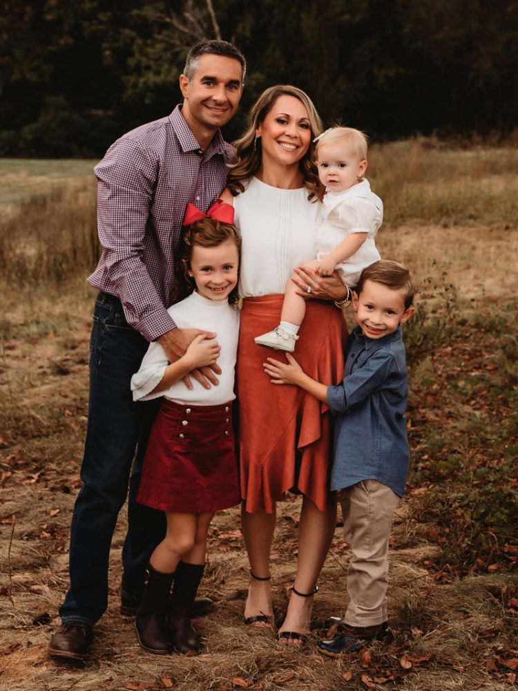 Dr. Netter pictured with his wife and family