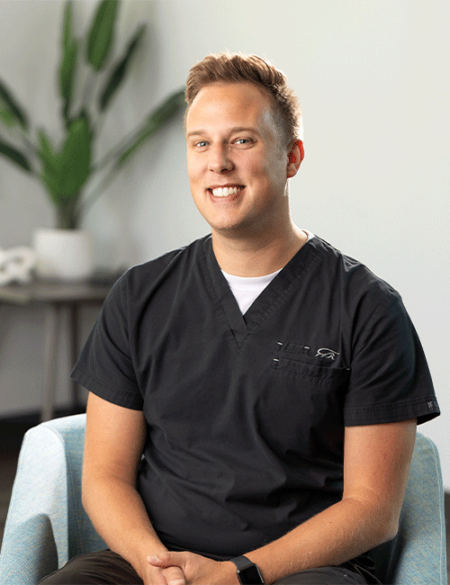 Headshot of Dr. Payton Larson for New Albany Dental Care in New Albany, IN.
